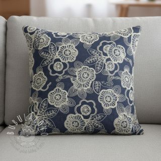 Bavlnená látka JEANS EMBROIDERY Niva design A