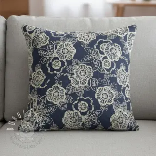 Bavlnená látka JEANS EMBROIDERY Niva design A