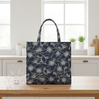 Bavlnená látka JEANS EMBROIDERY Lisa design A