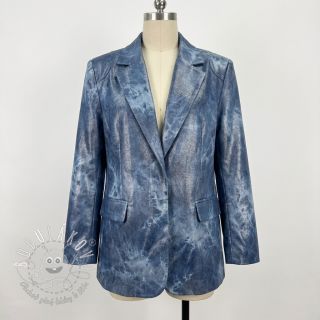 JEANS FOIL TIE DYE blue