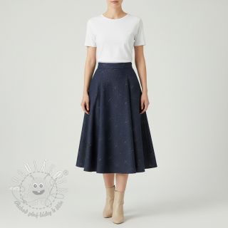 Bavlnená látka JEANS Glitter small dots