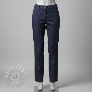 Bavlnená látka JEANS Glitter small dots