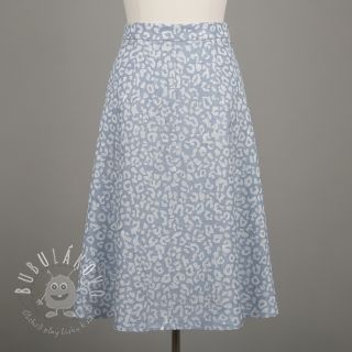 JEANS JACQUARD Animal skin light blue