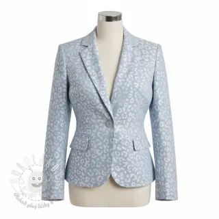 JEANS JACQUARD Animal skin light blue