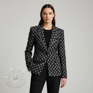 JEANS Check Jacquard BLACK