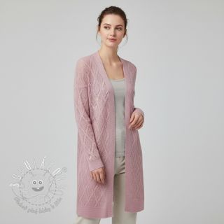 Pletenina jacquard Diamond light pink