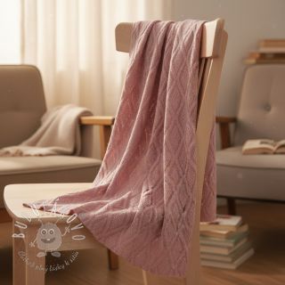 Pletenina jacquard Diamond light pink