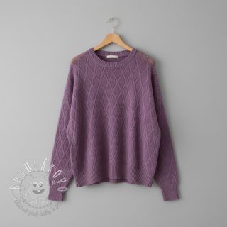 Pletenina jacquard Diamond lavender