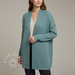 Pletenina jacquard Diamond ocean blue