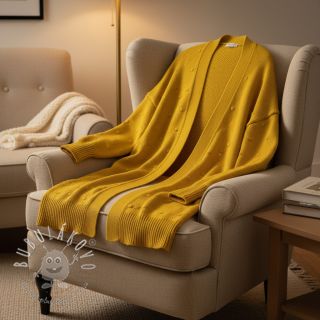 Svetrovina BIG KNIT DOT ochre