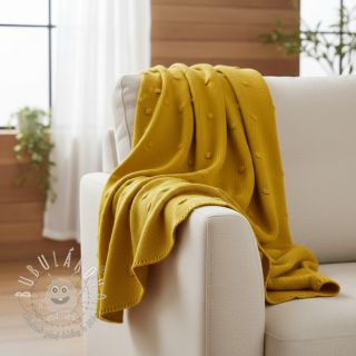 Svetrovina BIG KNIT DOT ochre