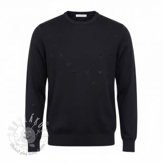 Svetrovina BIG KNIT DOT black