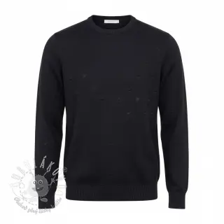 Svetrovina BIG KNIT DOT black
