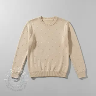 Svetrovina BIG KNIT DOT naturals