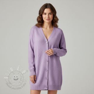 Svetrovina BIG KNIT DOT violet