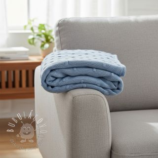 Svetrovina BIG KNIT DOT blue