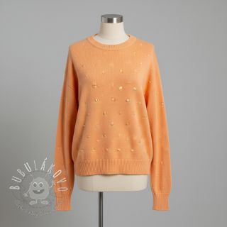 Svetrovina BIG KNIT DOT peach