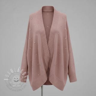 Svetrovina BIG KNIT DOT old pink
