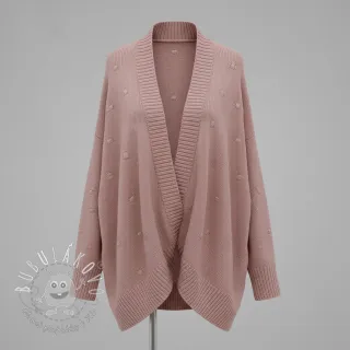 Svetrovina BIG KNIT DOT old pink