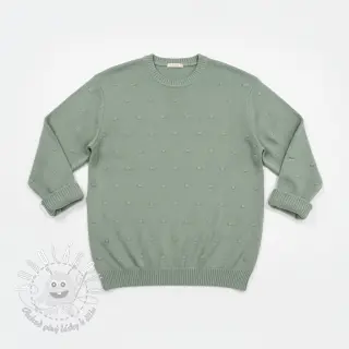 Svetrovina BIG KNIT DOT old green