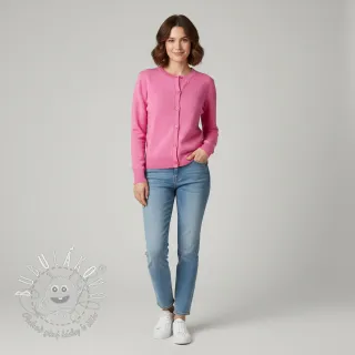 Svetrovina BIG KNIT DOT pink