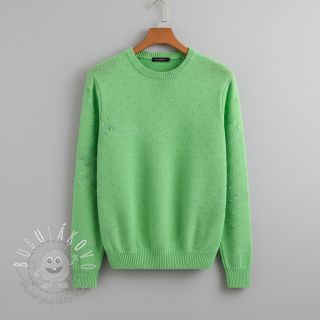 Svetrovina BIG KNIT DOT grass green
