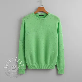 Svetrovina BIG KNIT DOT grass green