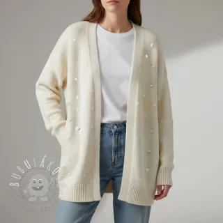 Svetrovina BIG KNIT DOT off white