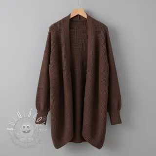 Svetrovina BIG KNIT dark brown
