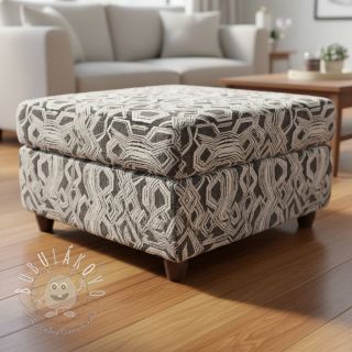 Pletenina jacquard Comfy Broken checks black