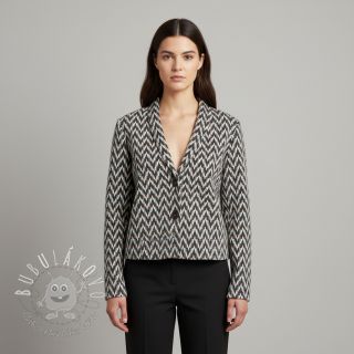 Pletenina jacquard Comfilia Arrows grey