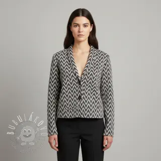 Pletenina jacquard Comfilia Arrows grey