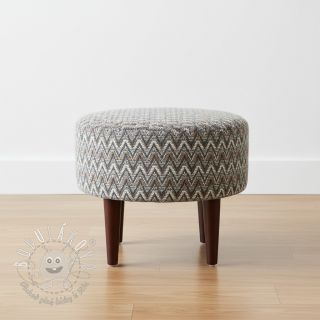 Pletenina jacquard Comfilia Zigzag wavy brown