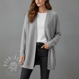 Svetrovina BIG KNIT light grey