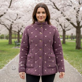 Kabátovina TEDDY EMBROIDERY Mini rosewood