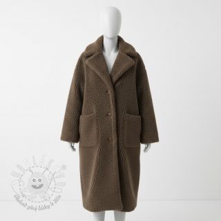Kabátovina TEDDY dark brown