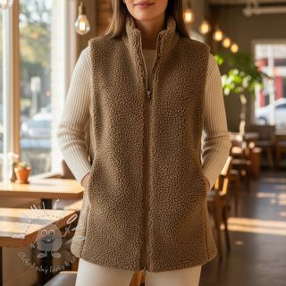 Kabátovina TEDDY soft taupe