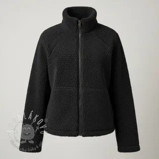 Kabátovina TEDDY black