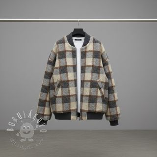 Kabátovina Bouclé Squares design D