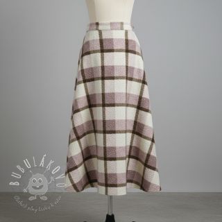 Kabátovina Bouclé Squares design C