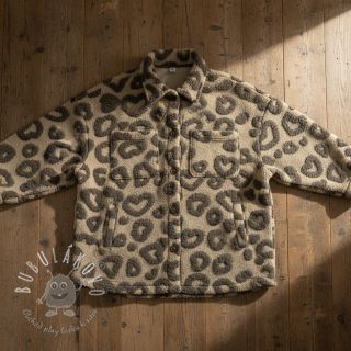 Kabátovina TEDDY Hearts sand