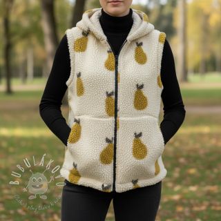 Kabátovina TEDDY JACQUARD Pears old lime