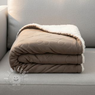 Kojenecký plyš TEDDY Hearts taupe