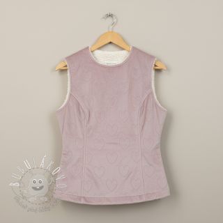 Kojenecký plyš TEDDY Hearts old pink