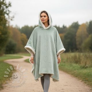 Kojenecký plyš TEDDY Hearts old green