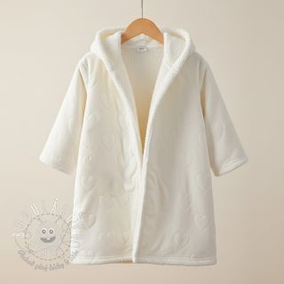 Kojenecký plyš TEDDY Hearts off white