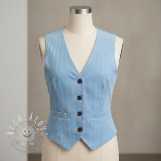 Menčester 6W WASHED STRETCH light blue