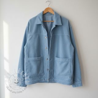 Menčester 6W WASHED STRETCH light blue