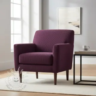 Menčester 6W WASHED STRETCH aubergine