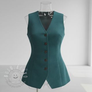 Menčester 6W WASHED STRETCH petrol